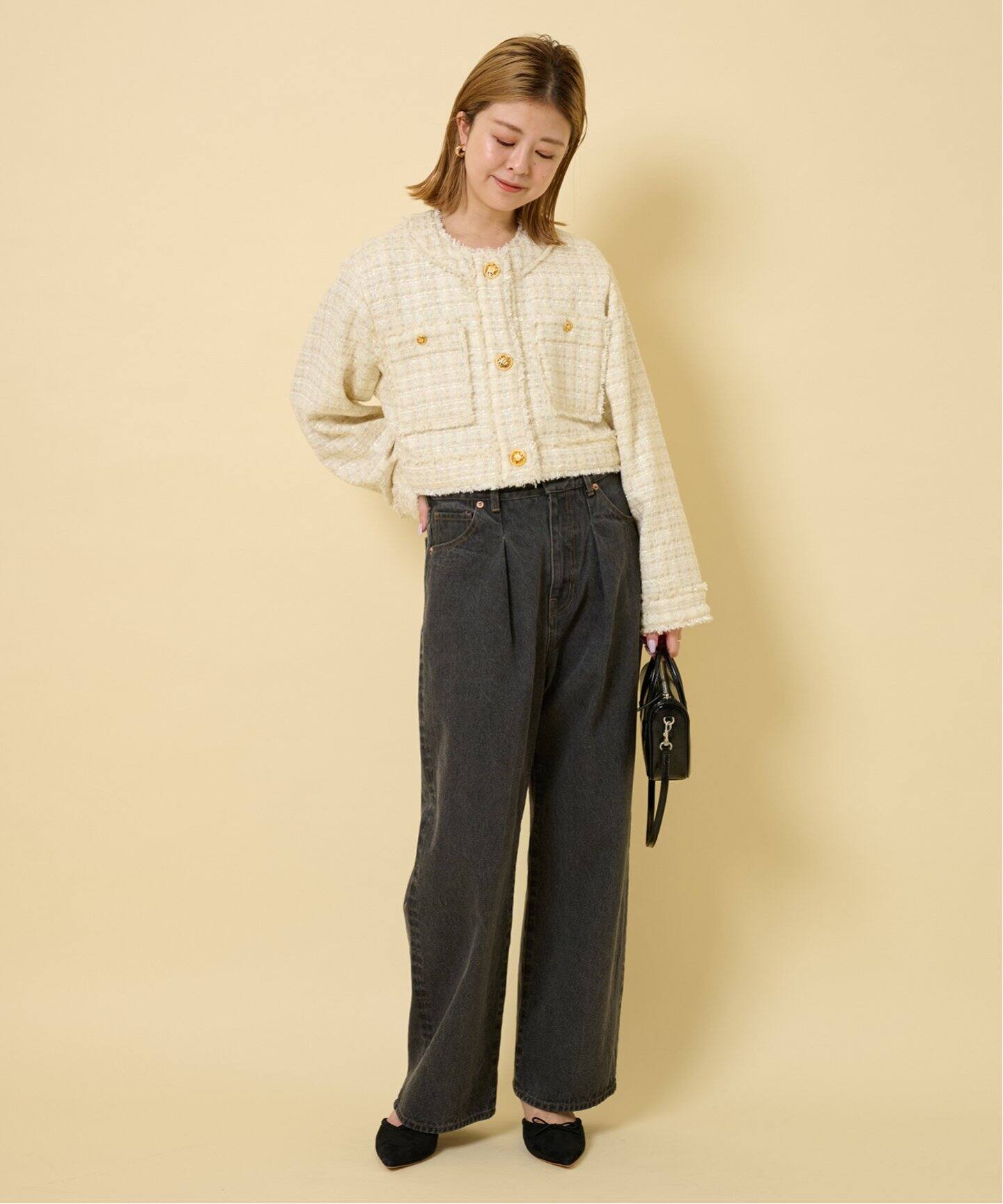 Spick & Span ベージュショートジャケット Spick & Span ベージュショートジャケット Spick & Span（スピック