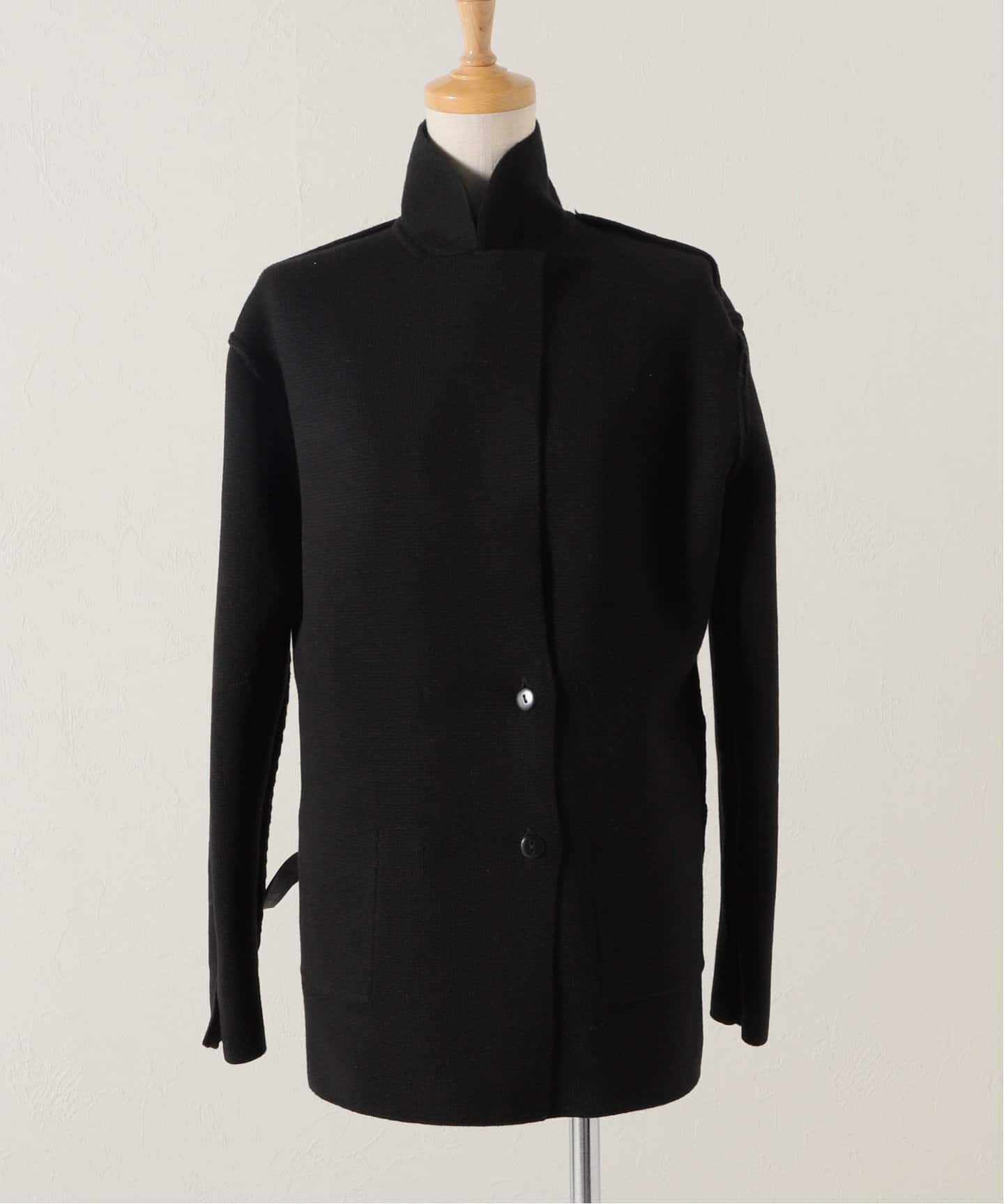 FRAMeWORK フレームワーク　ニットジャケット　ブラック ミラノリブ ニットジャケット（テーラードジャケット）｜FRAMeWORK