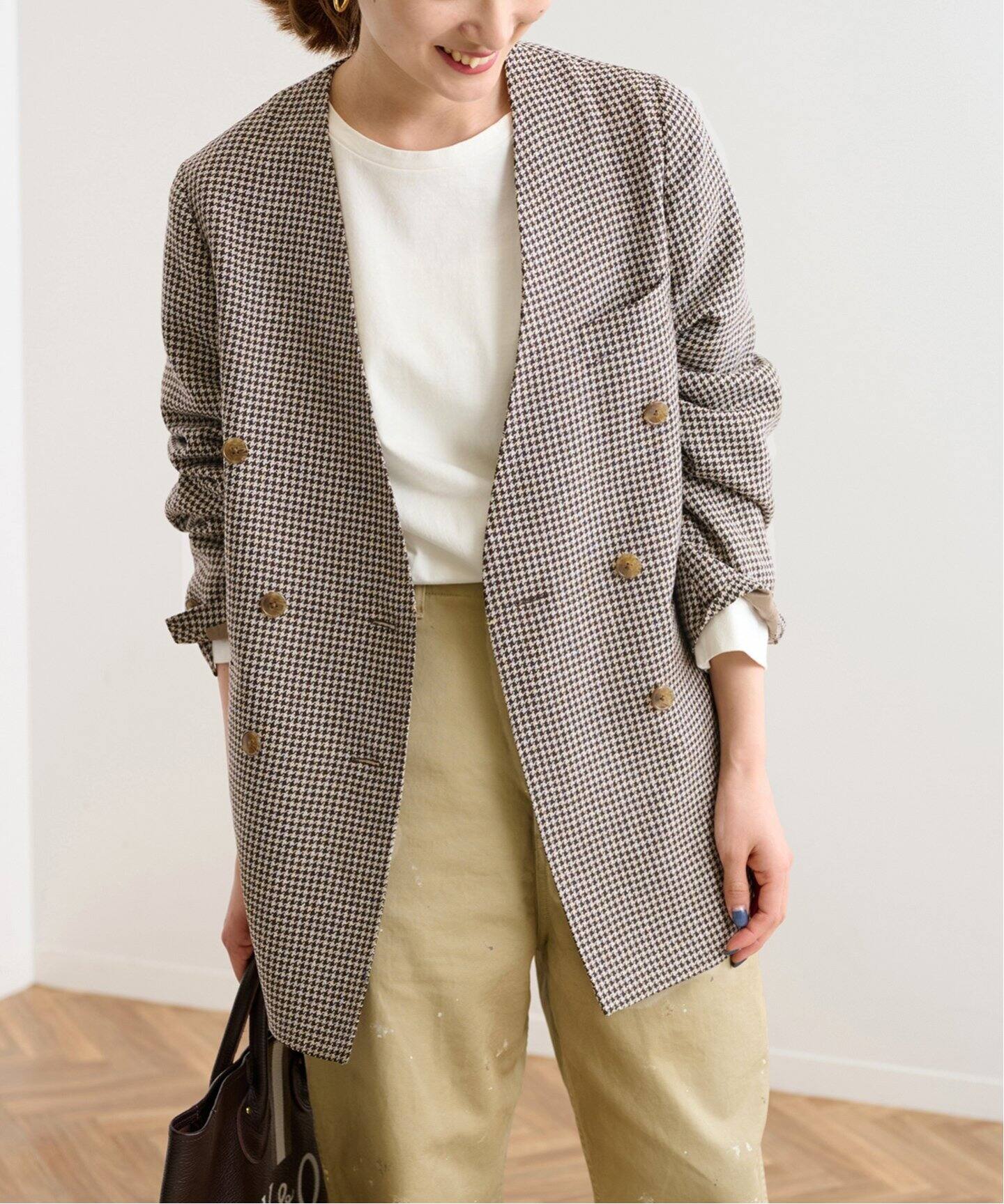 COUTURE D`ADAM/クチュールドアダム】old houndtooth overzized 