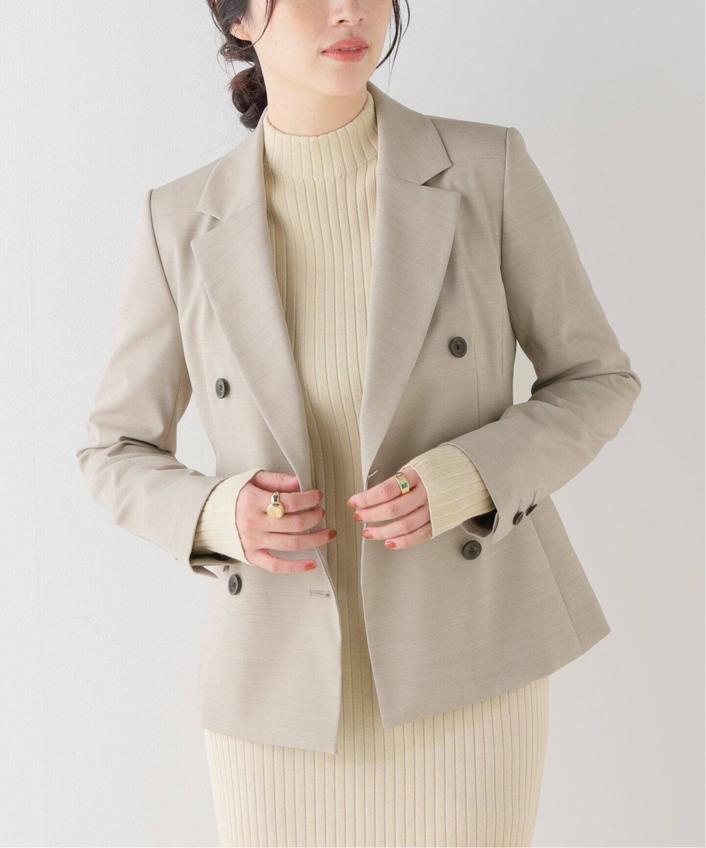 コンパクトテーラードダブルジャケット（テーラードジャケット  