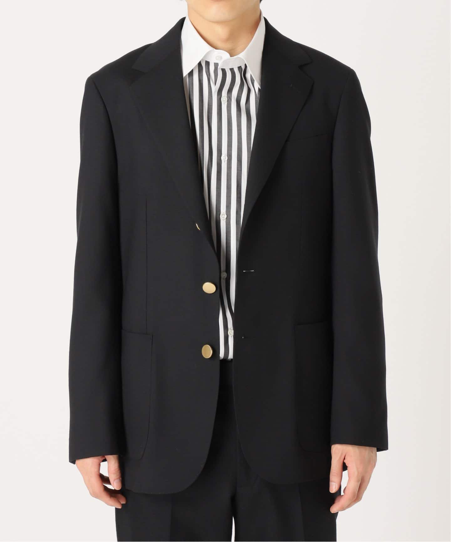 モヘヤミックス トロピカル ウール 3ボタン ブレザー ジャケット