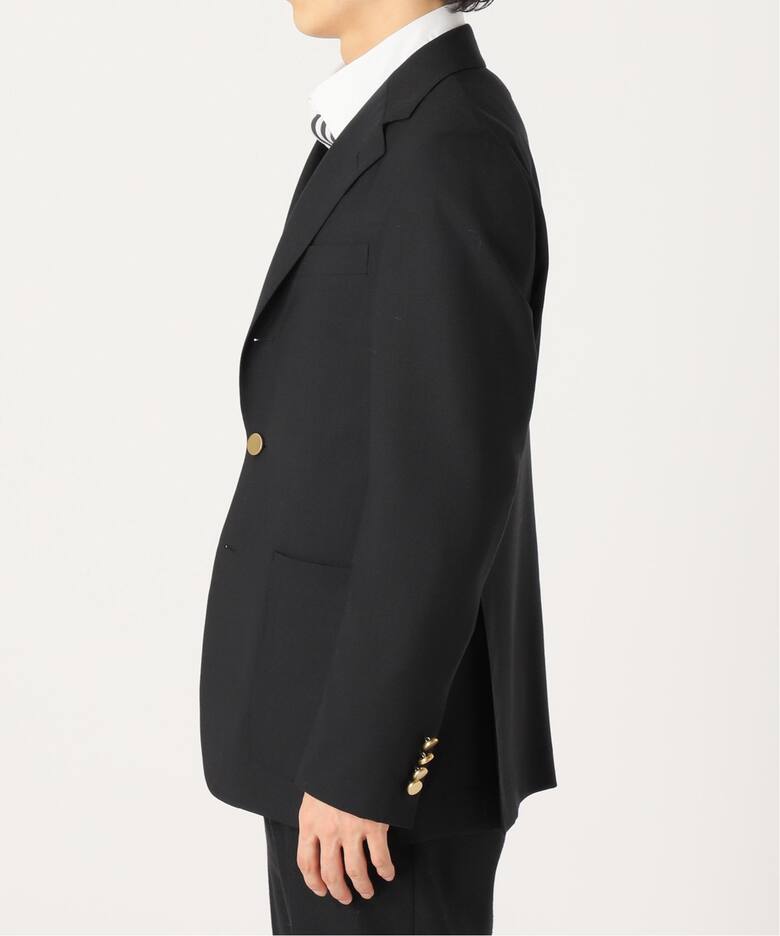 モヘヤミックス トロピカル ウール 3ボタン ブレザー ジャケット 