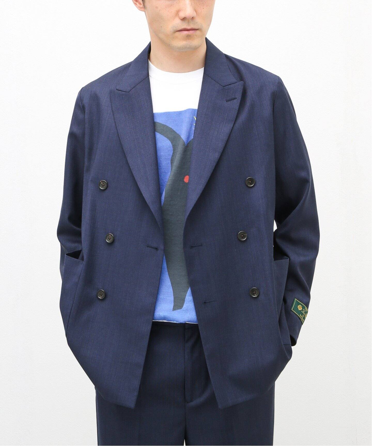 ウール リラックスフィット ダブルブレスト ジャケット（テーラード 
