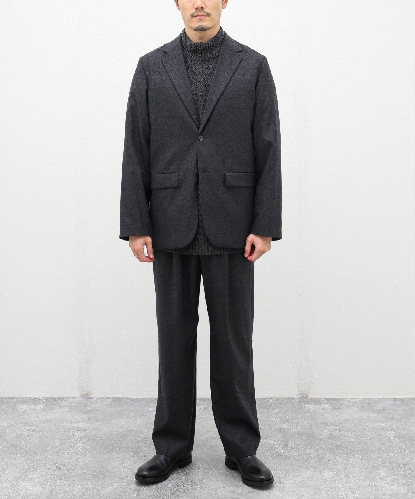 ATON / エイトン】MERINO COLLEGE FLANNEL TAILORED JK（テーラード 