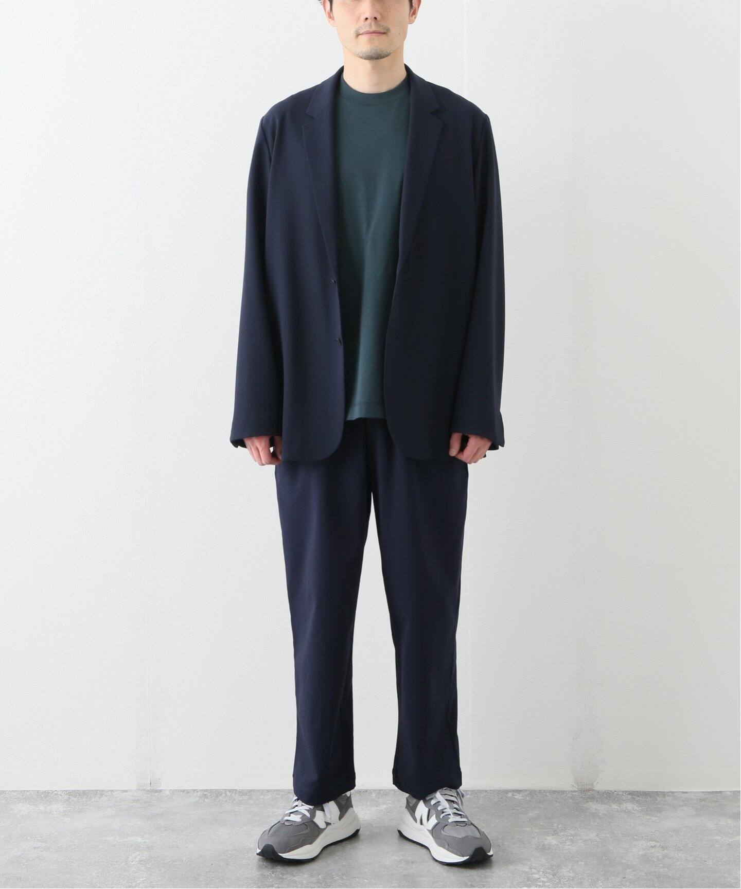 ATON / エイトン】WOOL OXFORD TAILORED JACKET（テーラードジャケット 