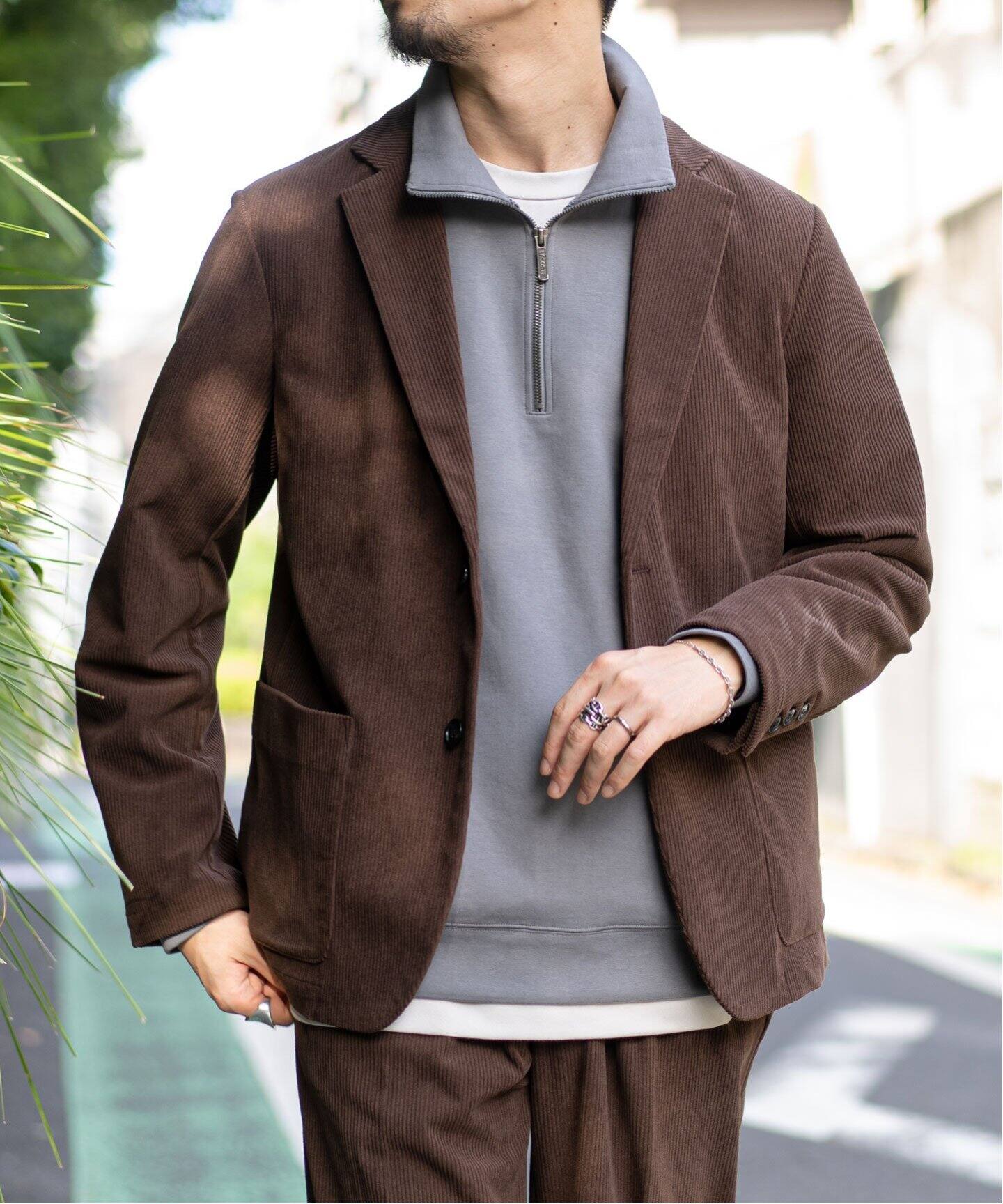 コーデュロイ 2B ジャケット ”セットアップ着用可”（テーラード 