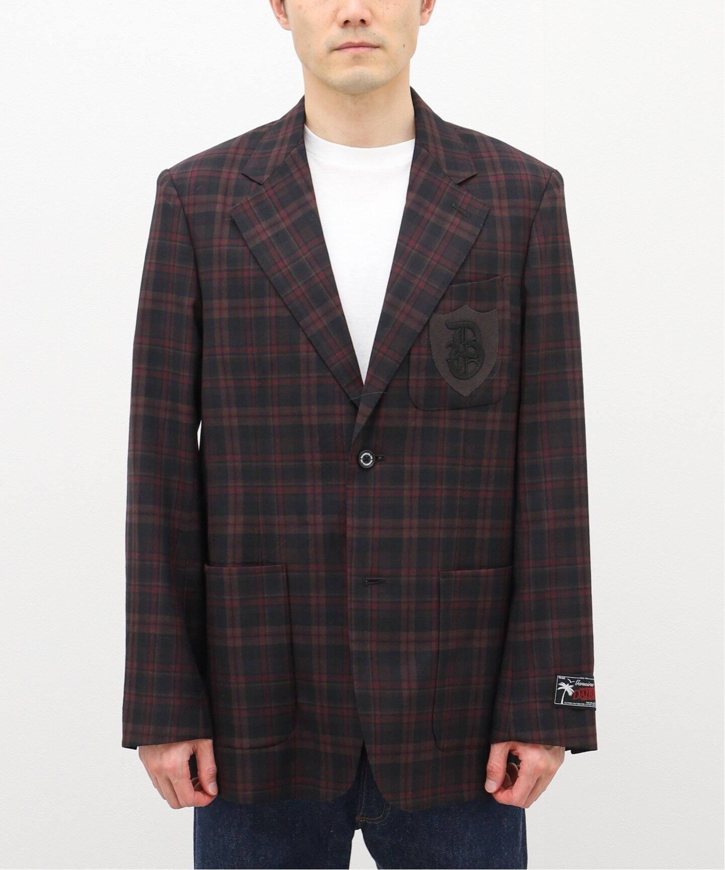 DAIRIKU / ダイリク】School Check Tailored Jacket（テーラード 
