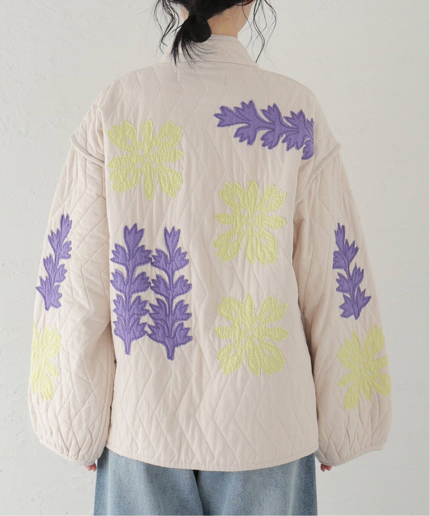 SARA MALLIKA/サラマリカ】 COTTON FLOWER PATCHWORK JK：ジャケット 