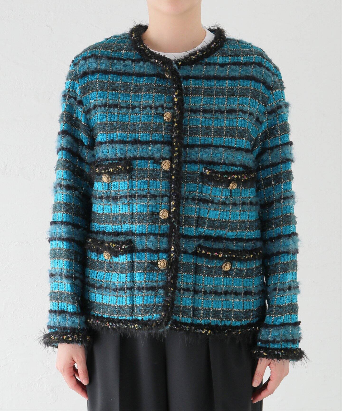 leur logette/ルールロジェット】Tweed jacket 02333（その他  
