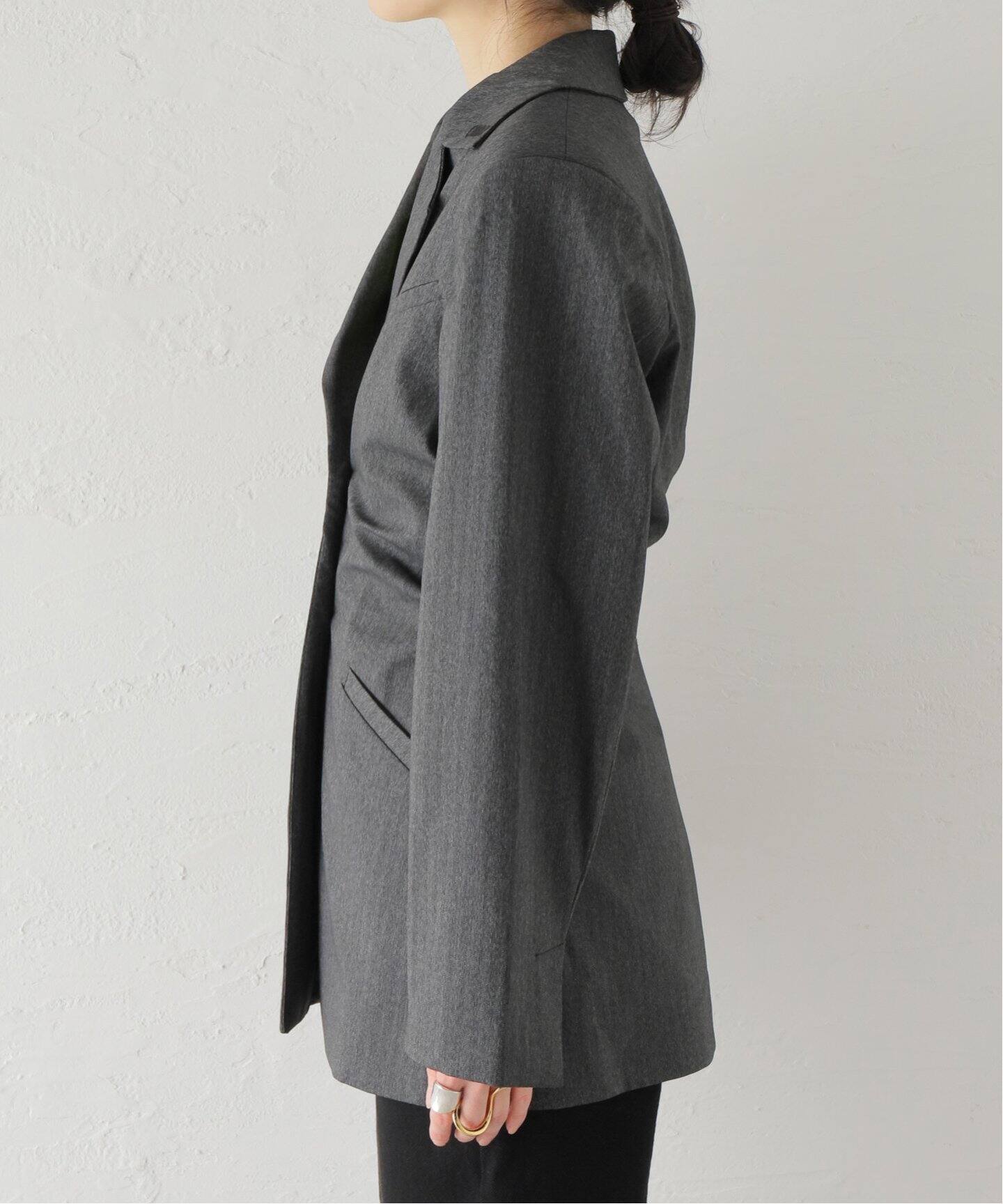 GANNI / ガニー】 Drapey Suiting Draped Blazer：ジャケット（その他 