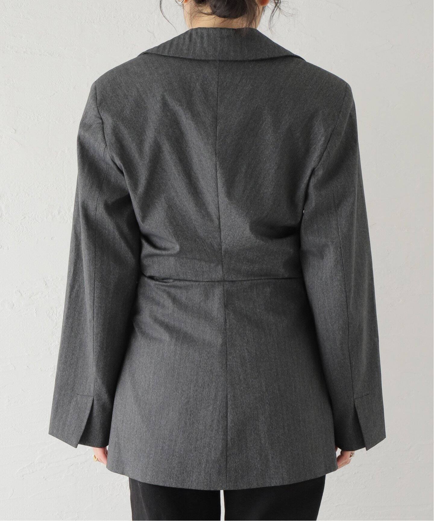 GANNI / ガニー】 Drapey Suiting Draped Blazer：ジャケット（その他 