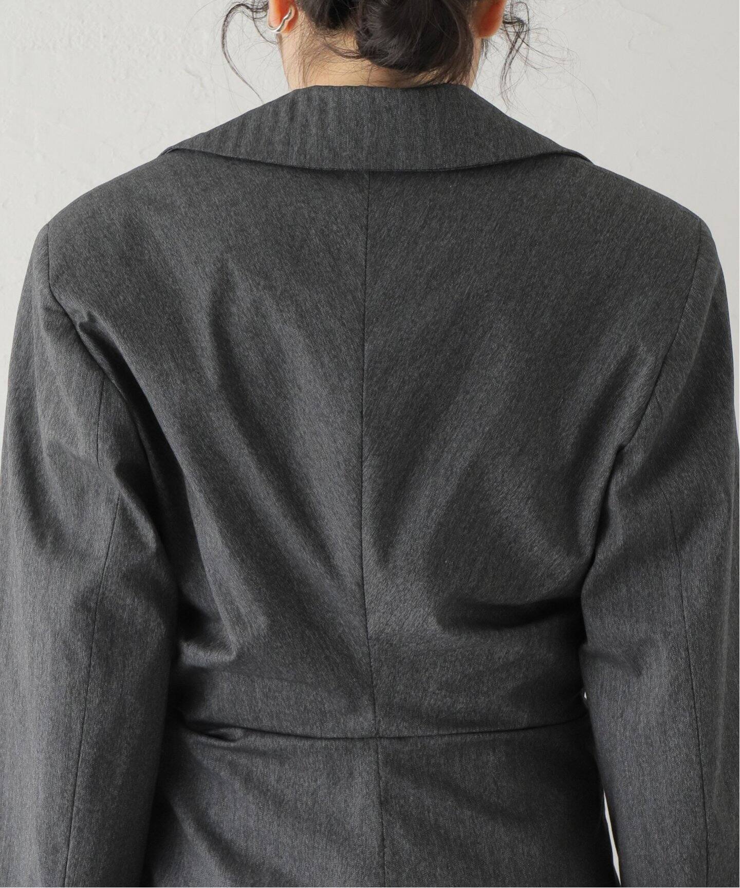 GANNI / ガニー】 Drapey Suiting Draped Blazer：ジャケット（その他 