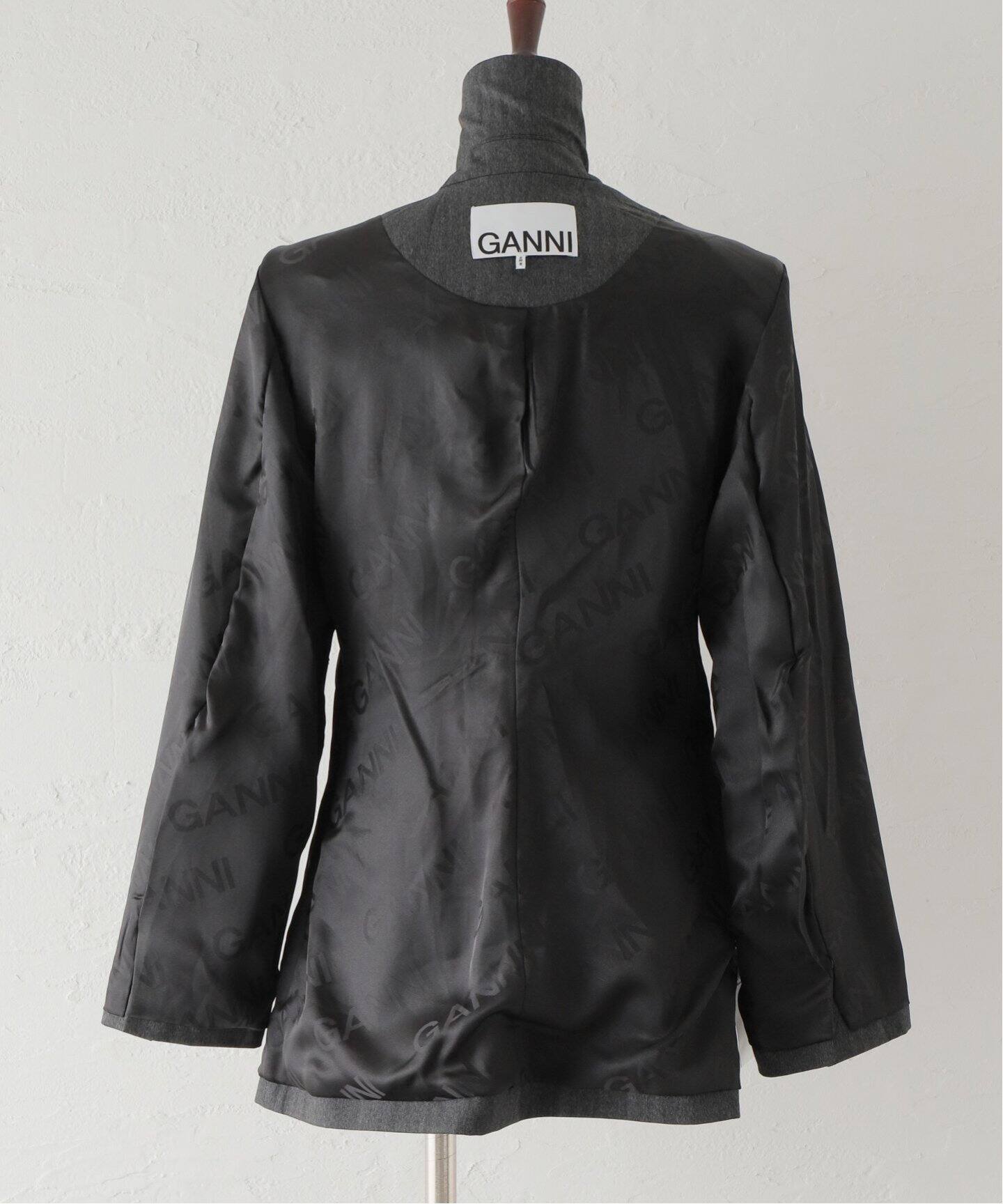 GANNI / ガニー】 Drapey Suiting Draped Blazer：ジャケット（その他 