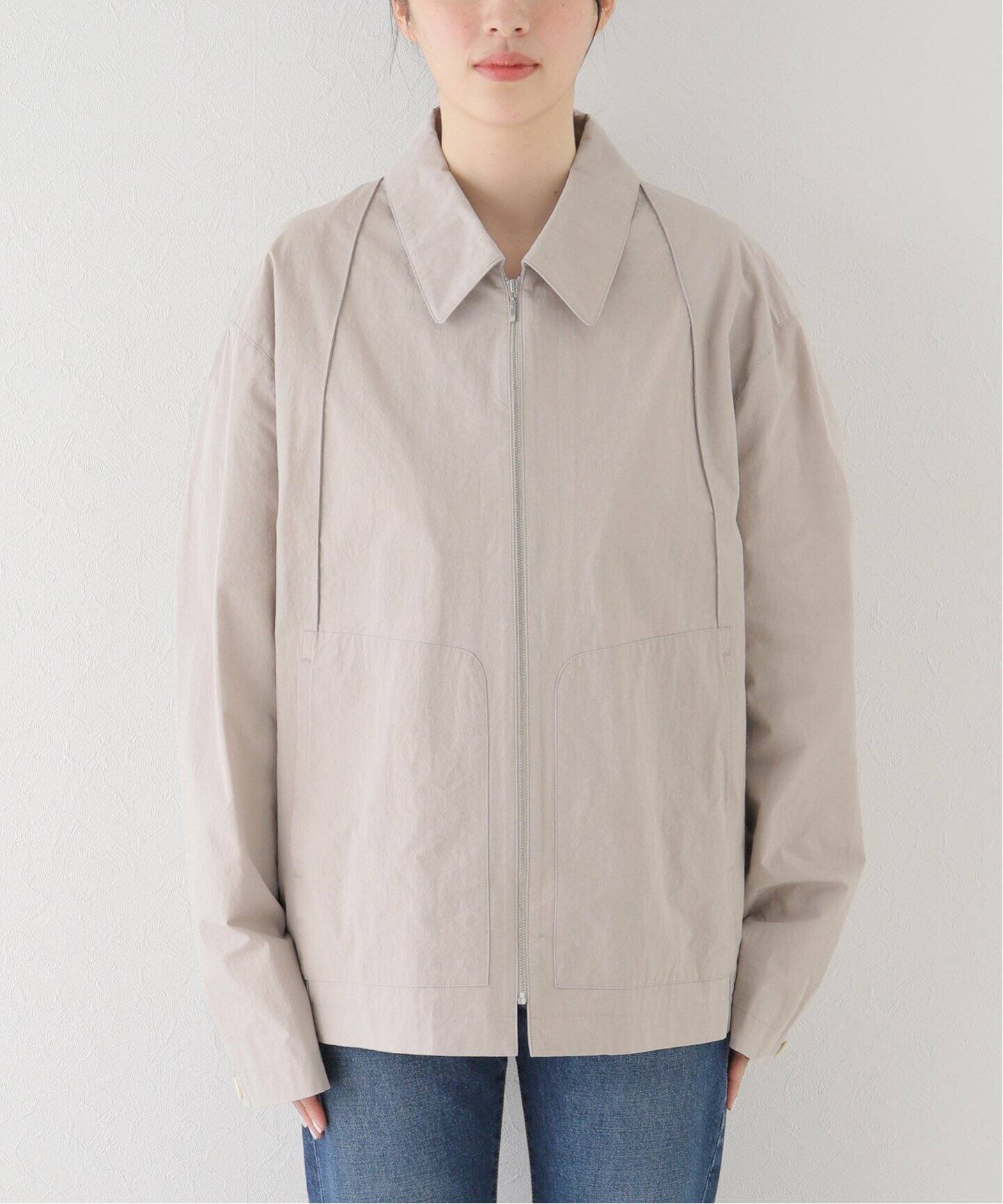 seya.】PUFFY SHIRT BLOUSON おそれ SILK DENIM 