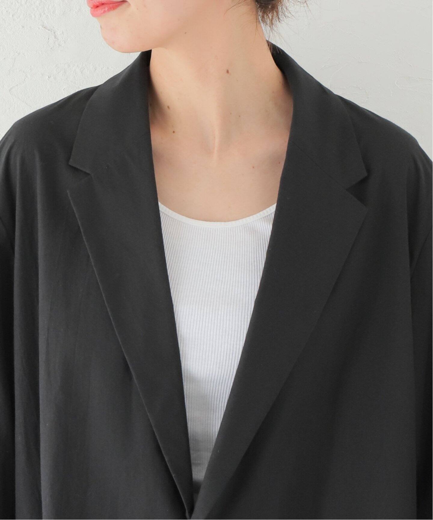 ATON/エイトン】 COTTON TYPEWRITER TAILORED JACKET