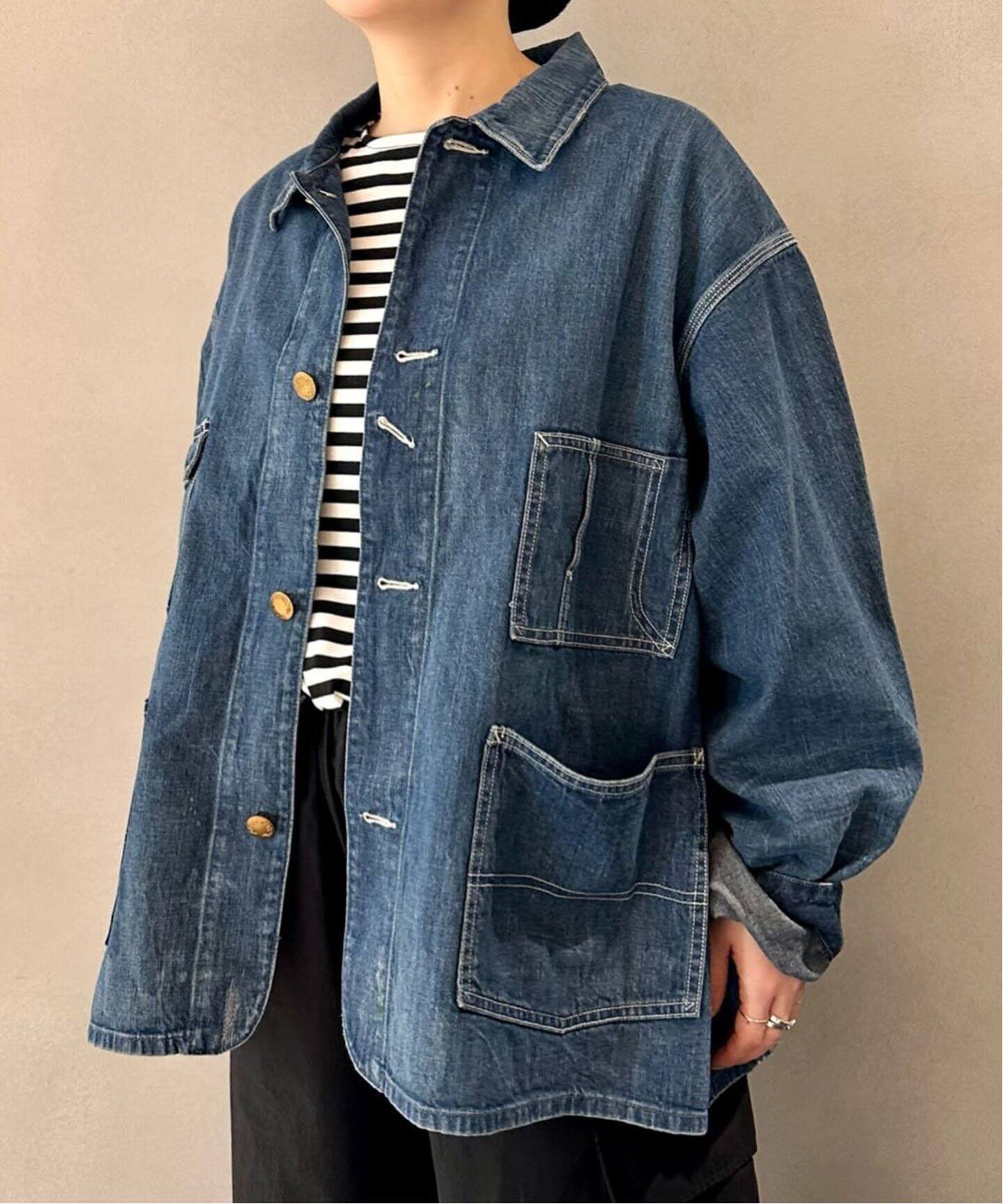 chimala/チマラ】 WORKERS NEP DENIM CHORE JACKET（デニムジャケット 