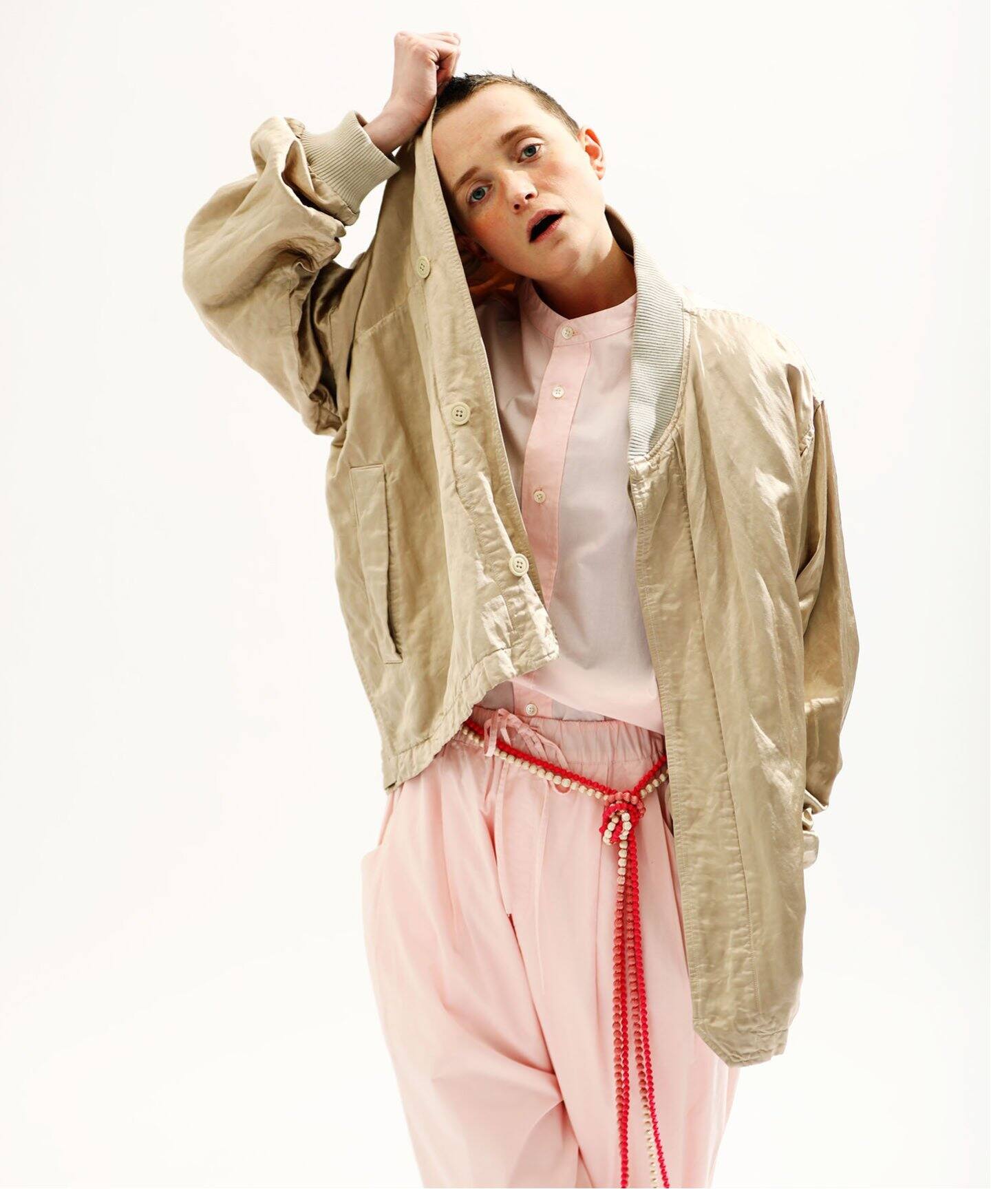 ts(s) /ティーエスエス】GARMENT DYE SATIN JACKET（その他ブルゾン  