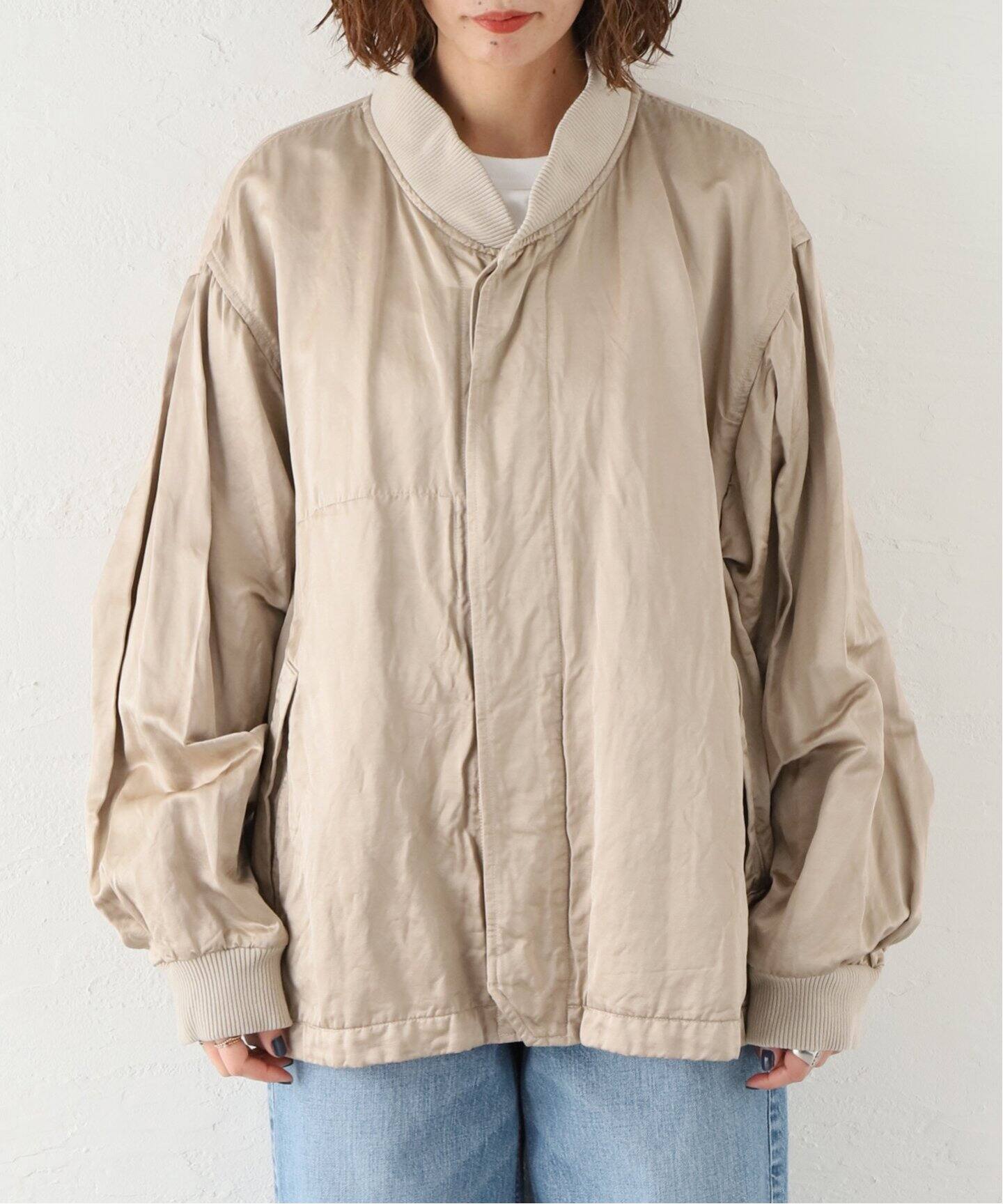 ts(s) /ティーエスエス】GARMENT DYE SATIN JACKET（その他ブルゾン  