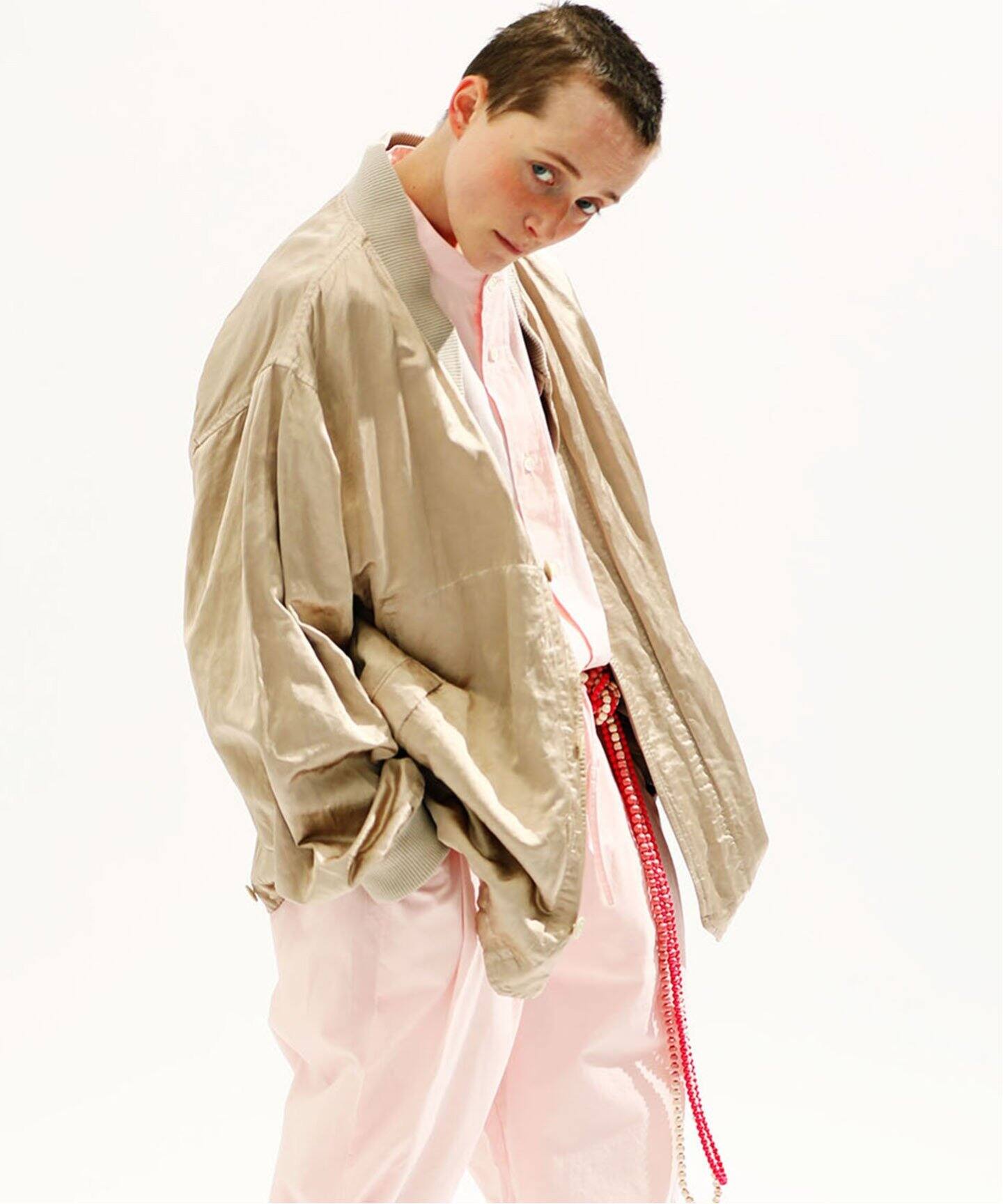 ts(s) /ティーエスエス】GARMENT DYE SATIN JACKET（その他ブルゾン 
