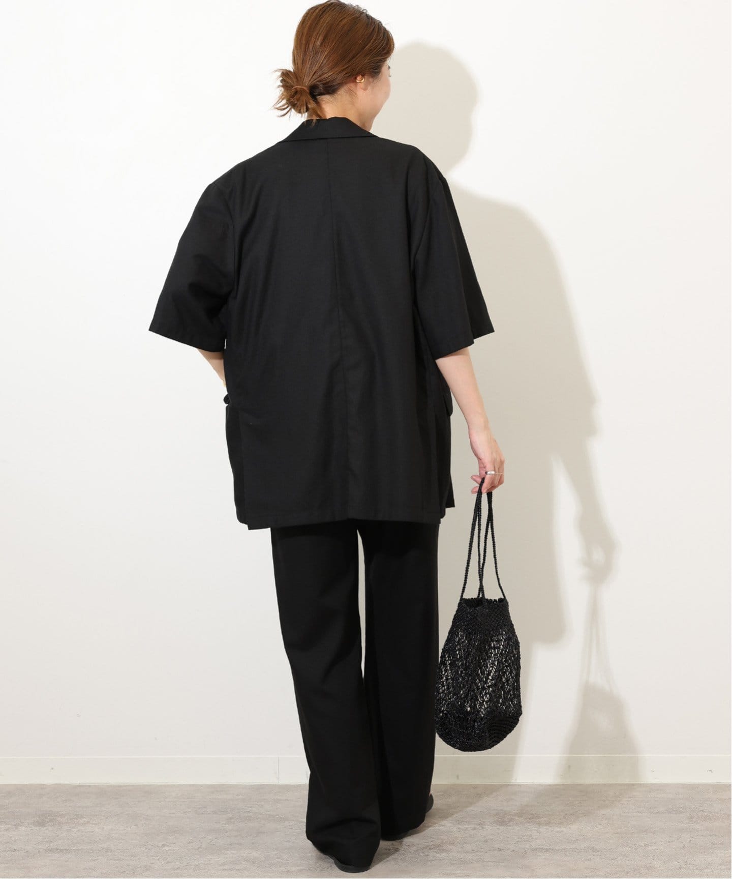 Spick & Span_レーヨンリネンハーフスリーブジャケット