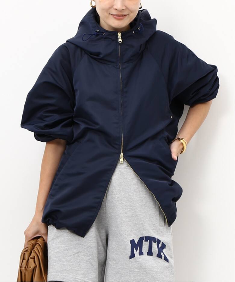Deuxieme Classe 新品 ナイロンフルジップブルゾン ネイビー