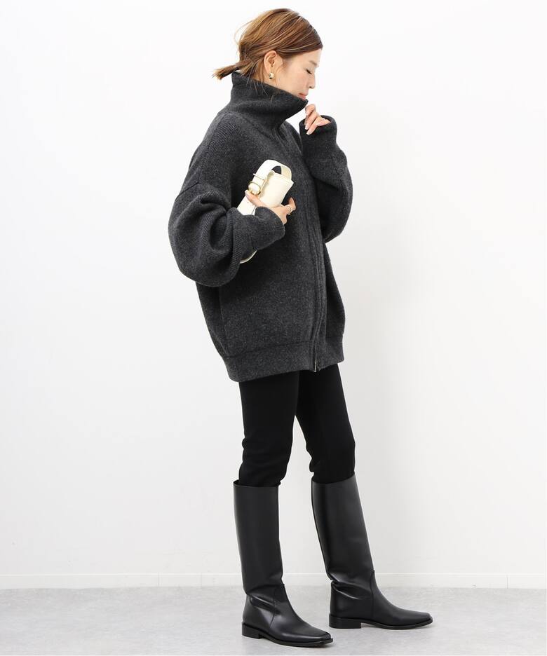 OLBIA ロングジップ ブルゾン（ニット／セーター）｜Deuxieme Classe  