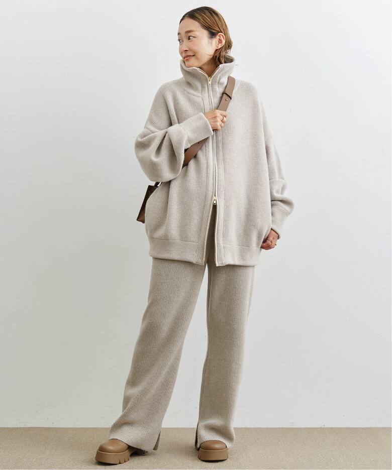 追加OLBIA ロングジップ ブルゾン（ニット／セーター）｜Deuxieme  