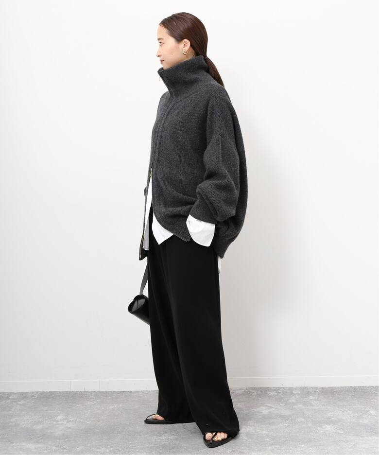 追加OLBIA ロングジップ ブルゾン（ニット／セーター）｜Deuxieme  