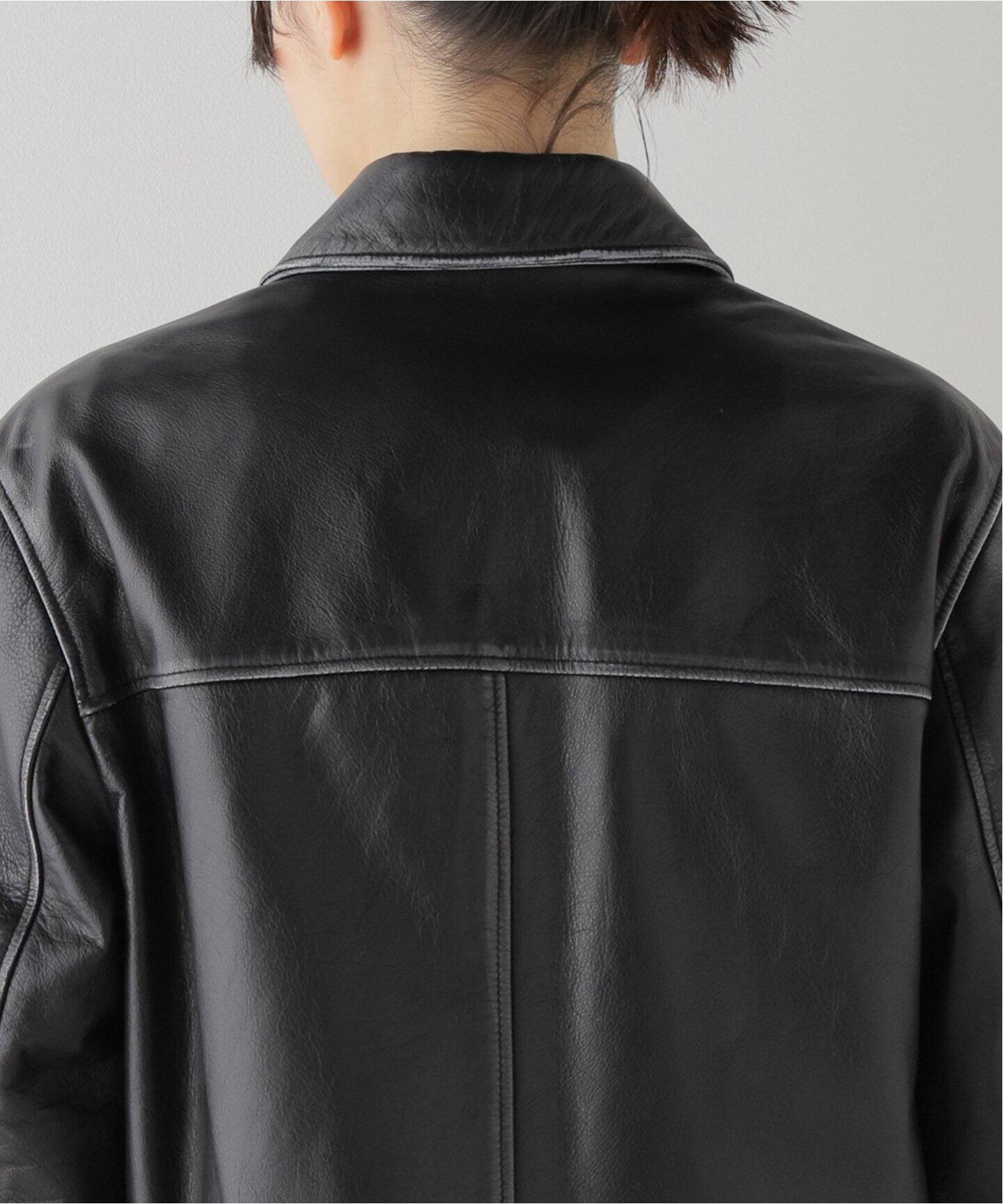 BULLY×DEUXIEMECLASSE】21010510001730 ムートンブルゾンレザー  