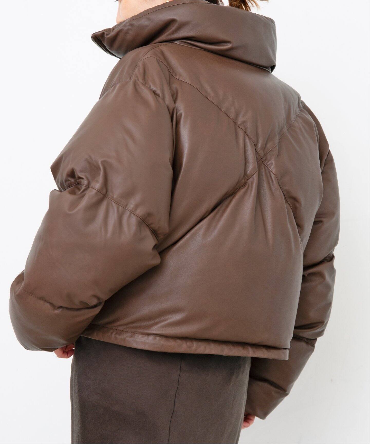 AGOLDE / エーゴールドイー】 EDIE LEATHER PUFFER（レザージャケット 
