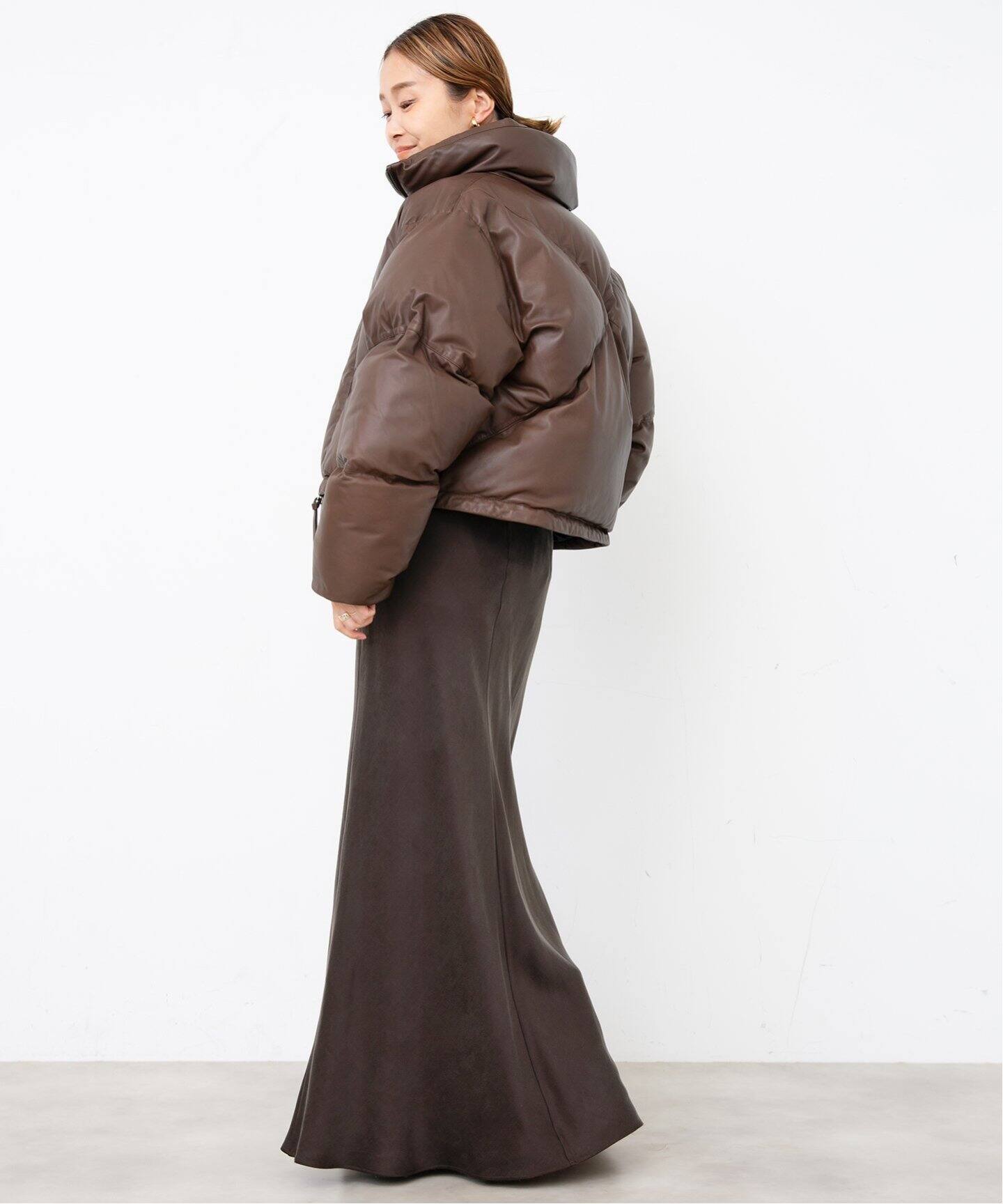 AGOLDE / エーゴールドイー】 EDIE LEATHER PUFFER（レザージャケット 