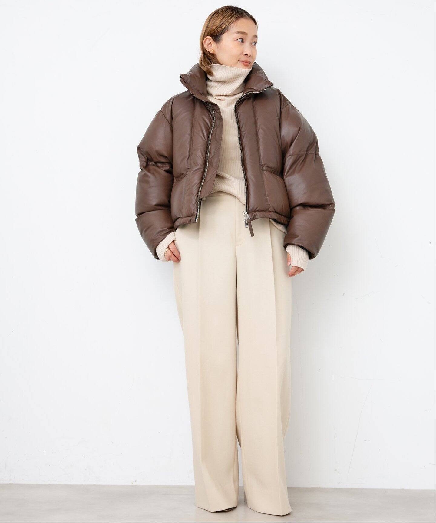 AGOLDE / エーゴールドイー】 EDIE LEATHER PUFFER（レザージャケット 