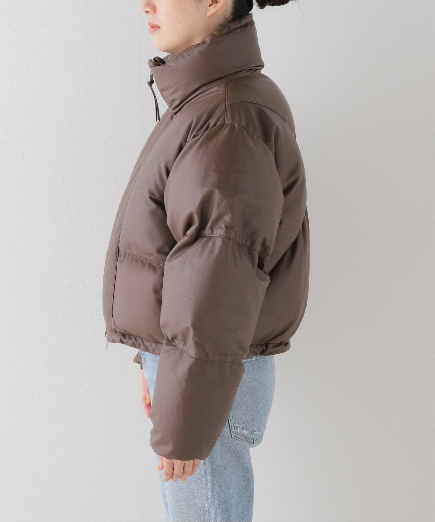AGOLDE / エーゴールドイー】 EDIE LEATHER PUFFER（レザージャケット 