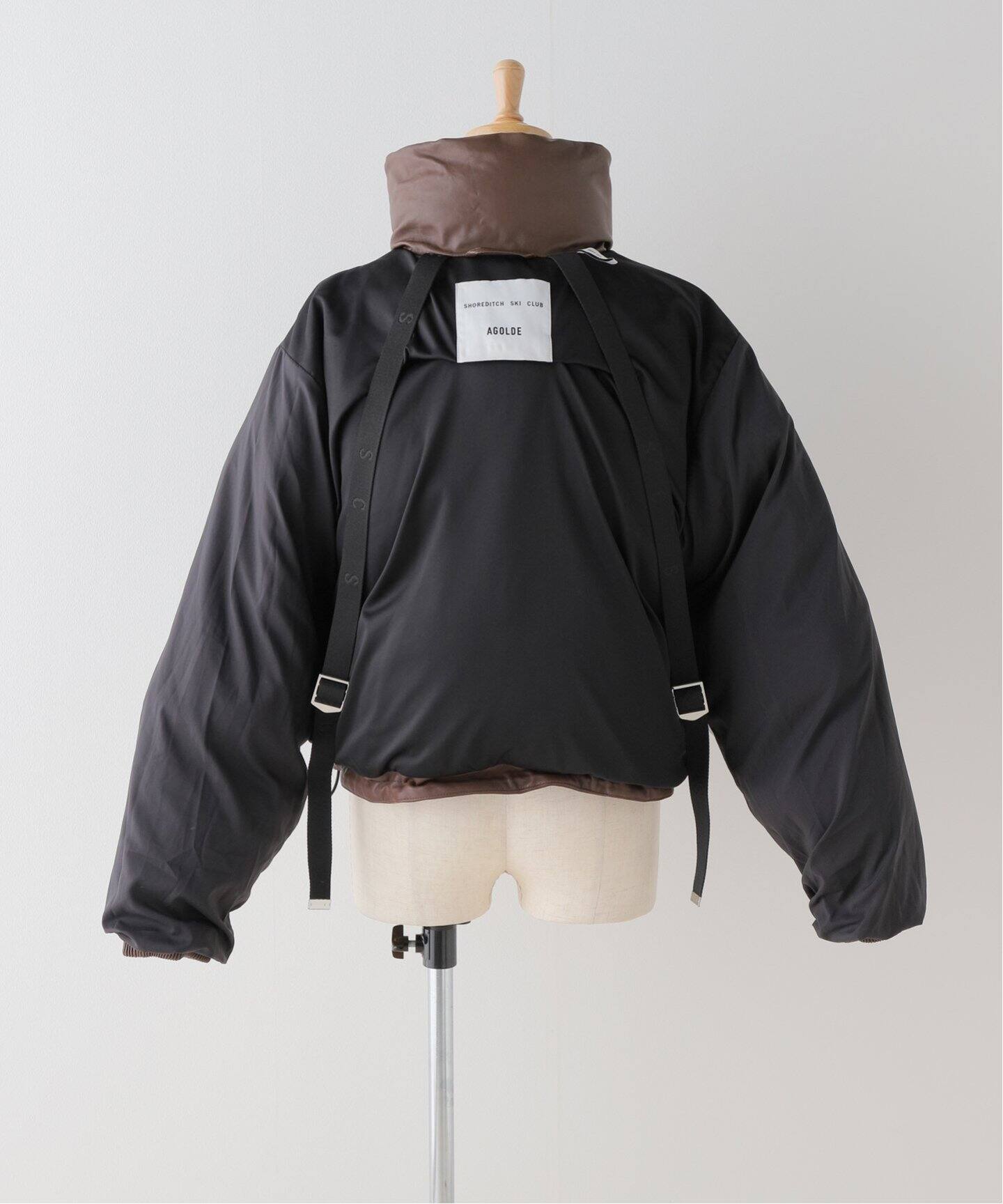 AGOLDE / エーゴールドイー】 EDIE LEATHER PUFFER（レザージャケット 