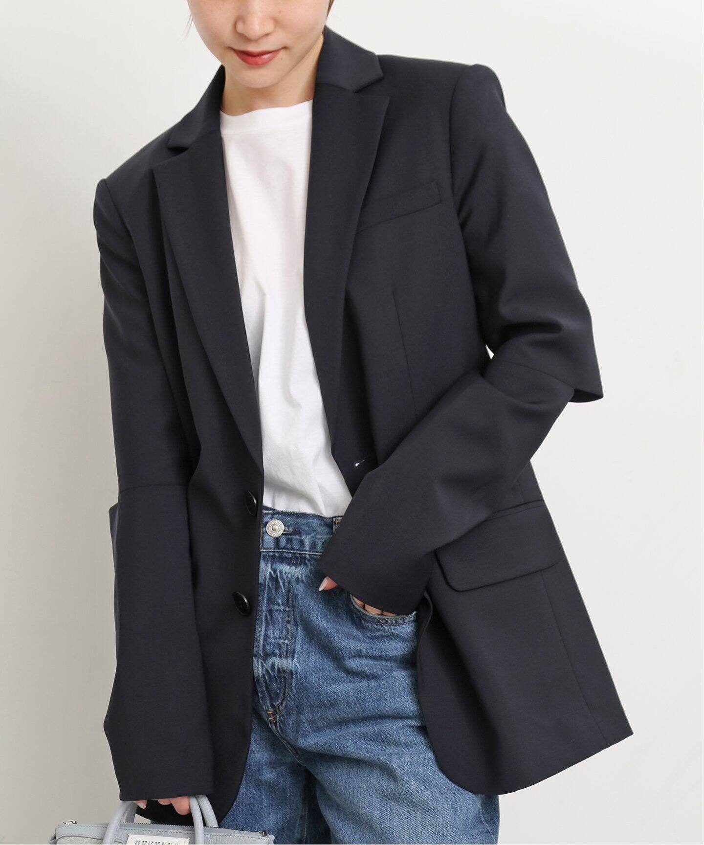 Tibi/ティビ】 CUTOUT SLEEVE MARLON ブレザー（テーラードジャケット 