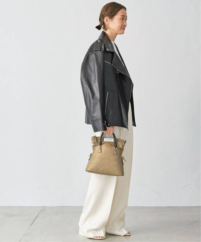 MY WHITE/マイホワイト】 LEATHER ジャケット（レザージャケット 