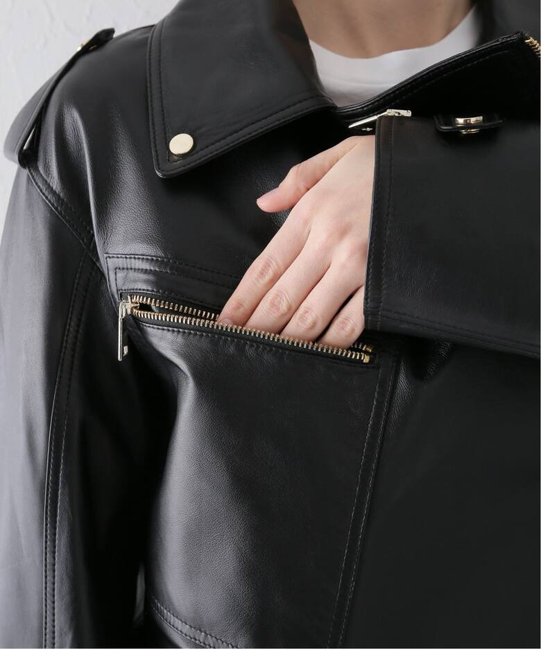 MY WHITE/マイホワイト】 LEATHER ジャケット（レザージャケット 