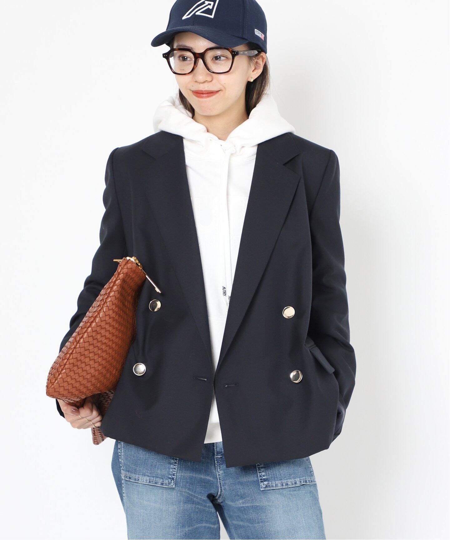 Col Pierrot/コルピエロ】*WOOL SURGE DOUBLE ジャケット（テーラード  