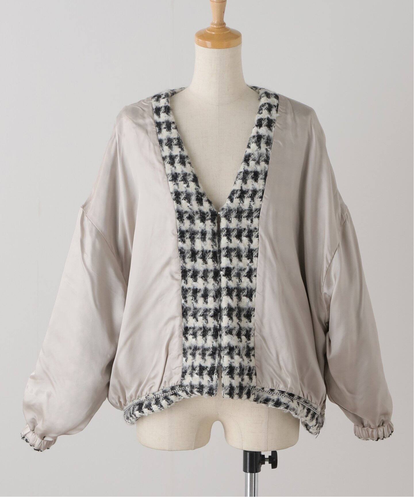 Col Pierrot/コルピエロ】Chaumes ツイードジャケット（ノーカラー  