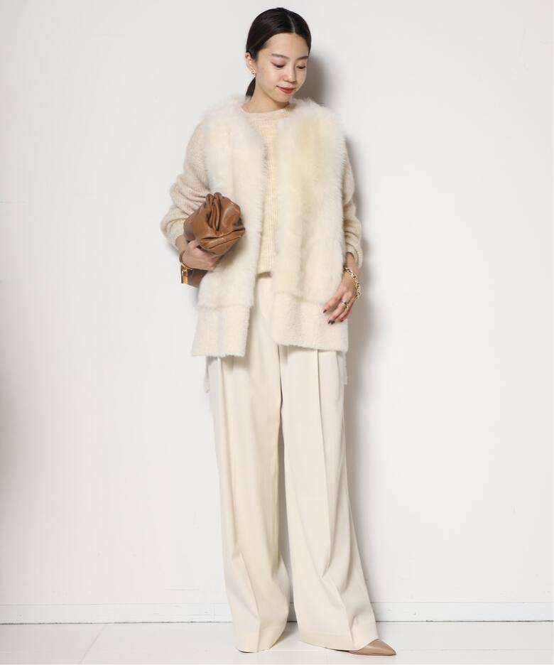 KARL DONOGHUE/カールドノヒュー】LAMBSKIN ジレ（GRAY、WHITE）（ジレ 