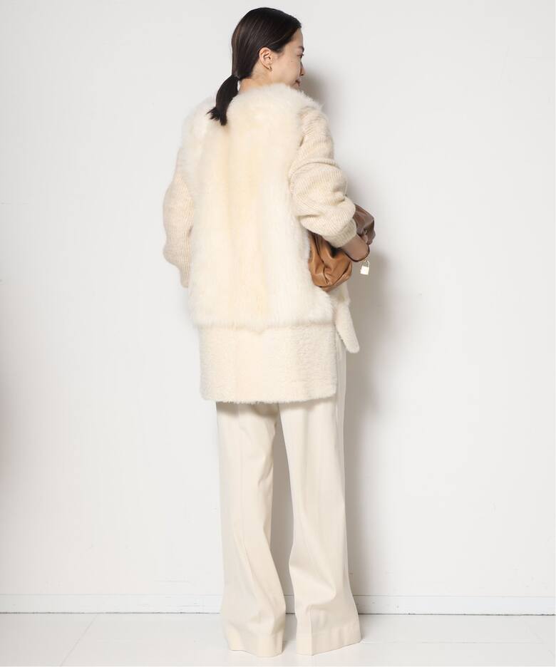 KARL DONOGHUE/カールドノヒュー】LAMBSKIN ジレ（GRAY、WHITE）（ジレ  