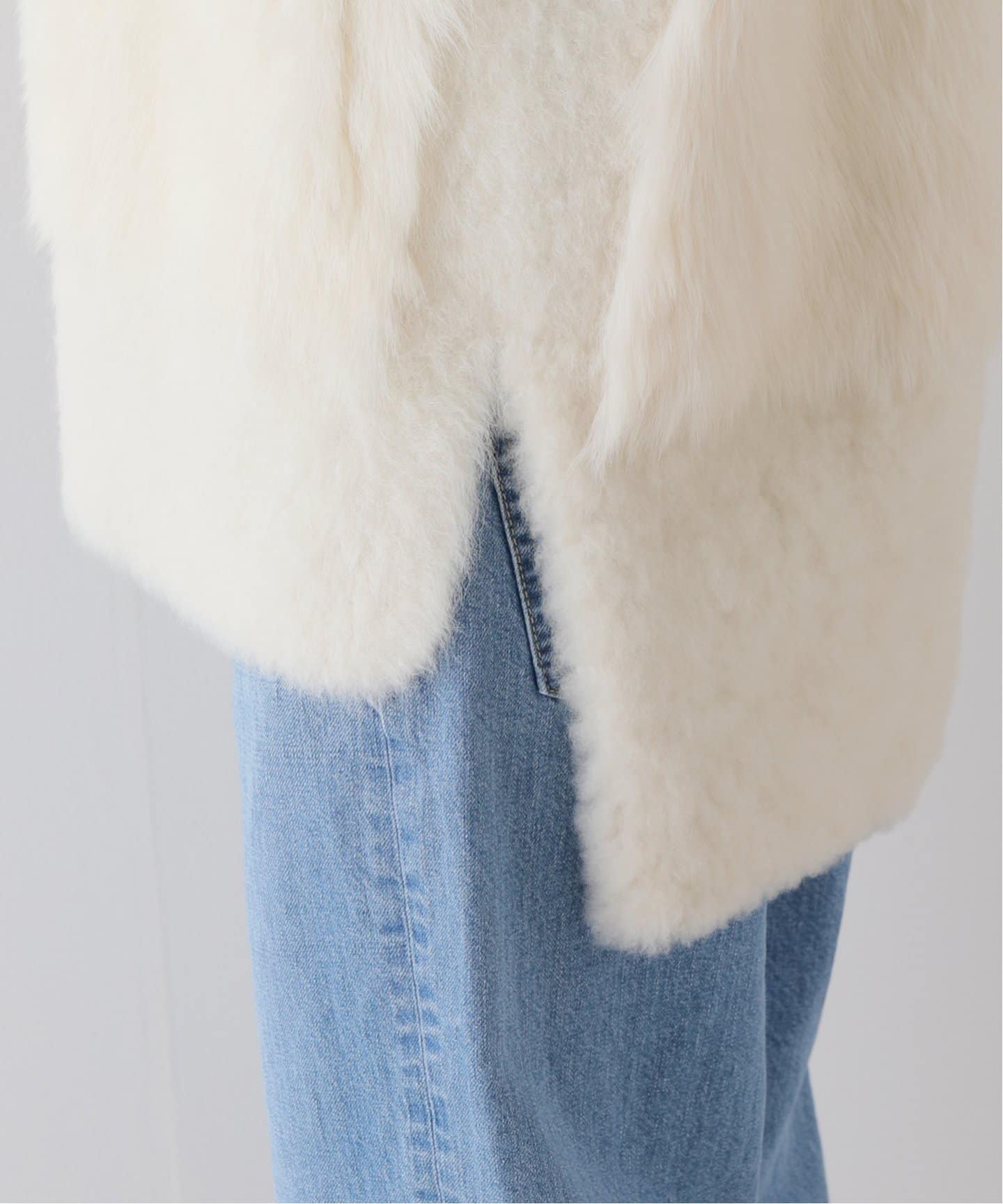 カールドノヒュー　ジレ KARL DONOGHUE/カールドノヒュー】LAMBSKIN ジレ（GRAY、WHITE