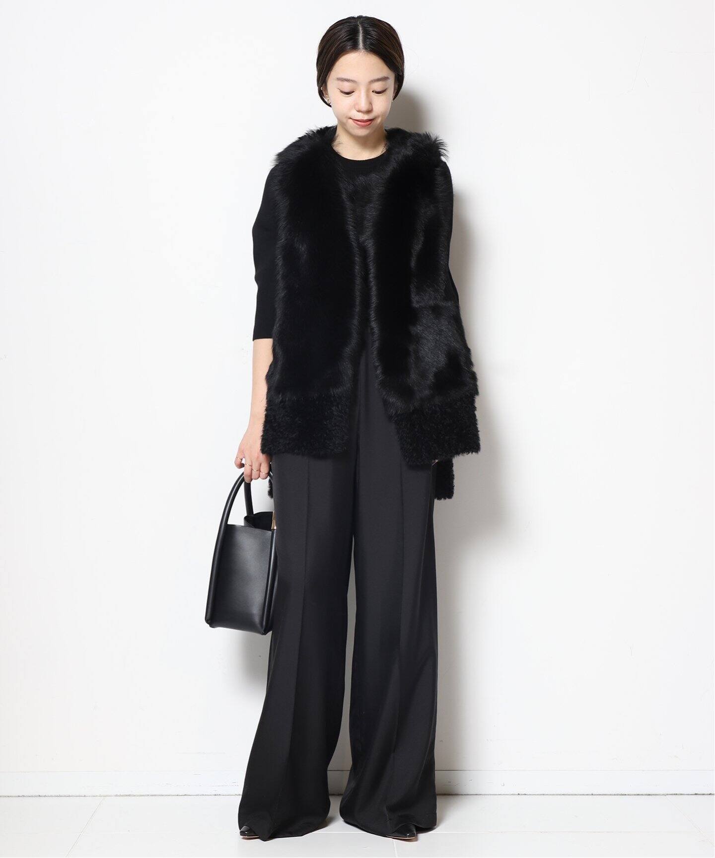 KARL DONOGHUE/カールドノヒュー】LAMBSKIN ジレ（BLACK、NAVY）（ジレ 