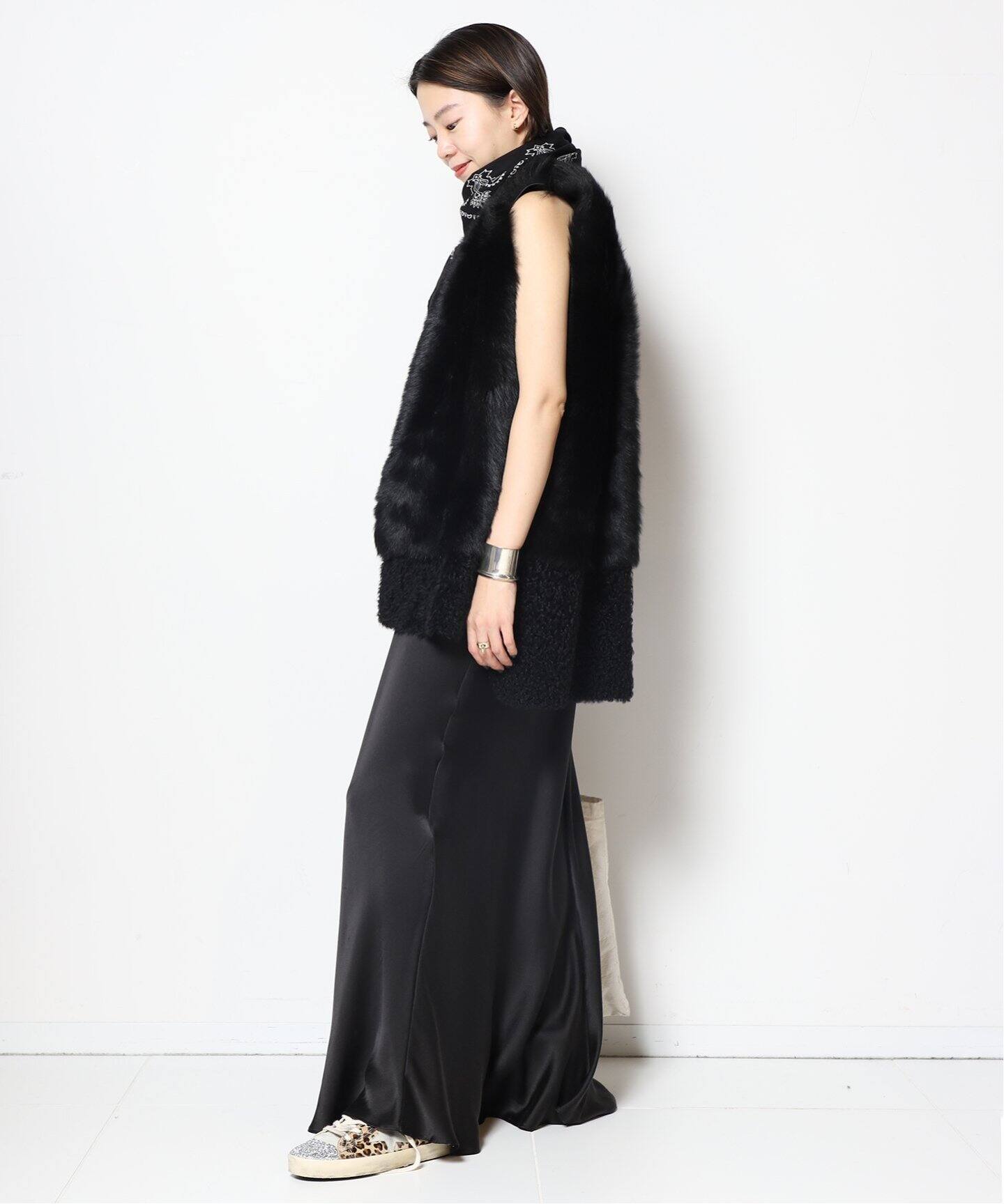 KARL DONOGHUE/カールドノヒュー】LAMBSKIN ジレ（BLACK、NAVY）（ジレ 