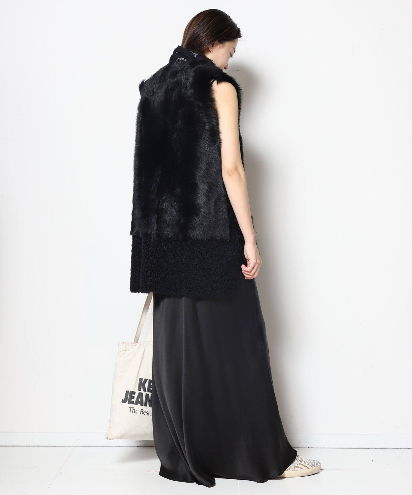 KARL DONOGHUE/カールドノヒュー】LAMBSKIN ジレ（BLACK、NAVY）（ジレ 
