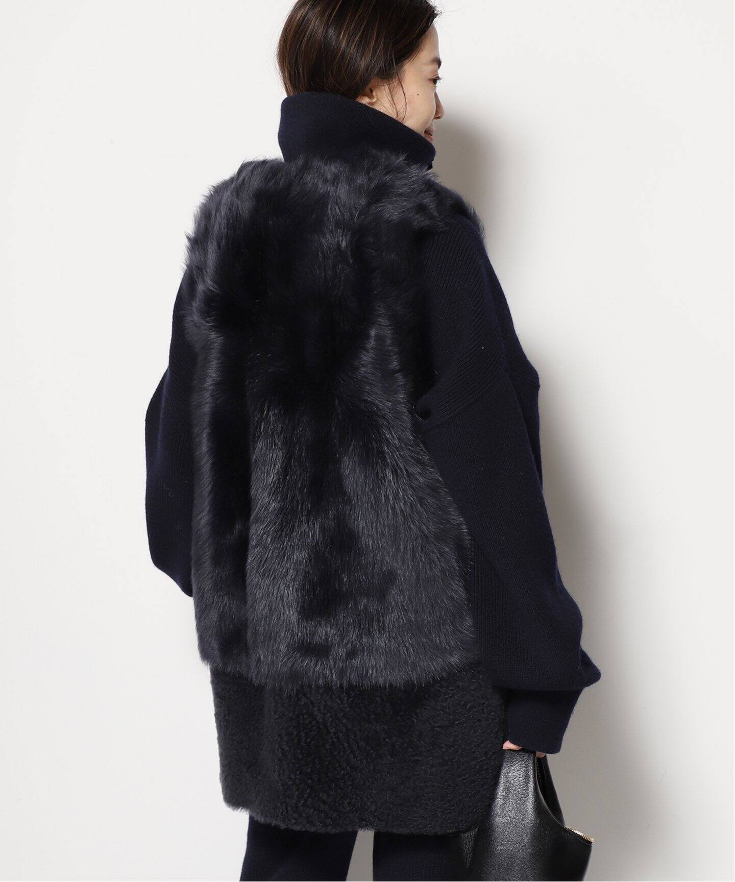 KARL DONOGHUE/カールドノヒュー】LAMBSKIN ジレ（BLACK、NAVY）（ジレ  