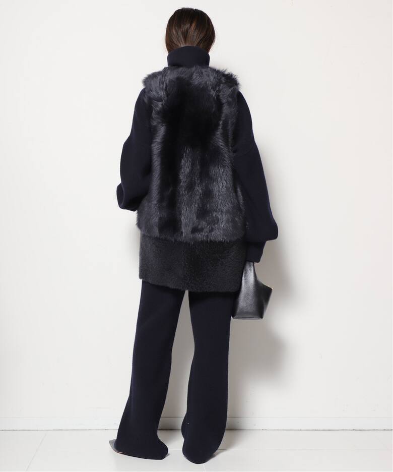 KARL DONOGHUE/カールドノヒュー】LAMBSKIN ジレ（BLACK、NAVY）（ジレ 