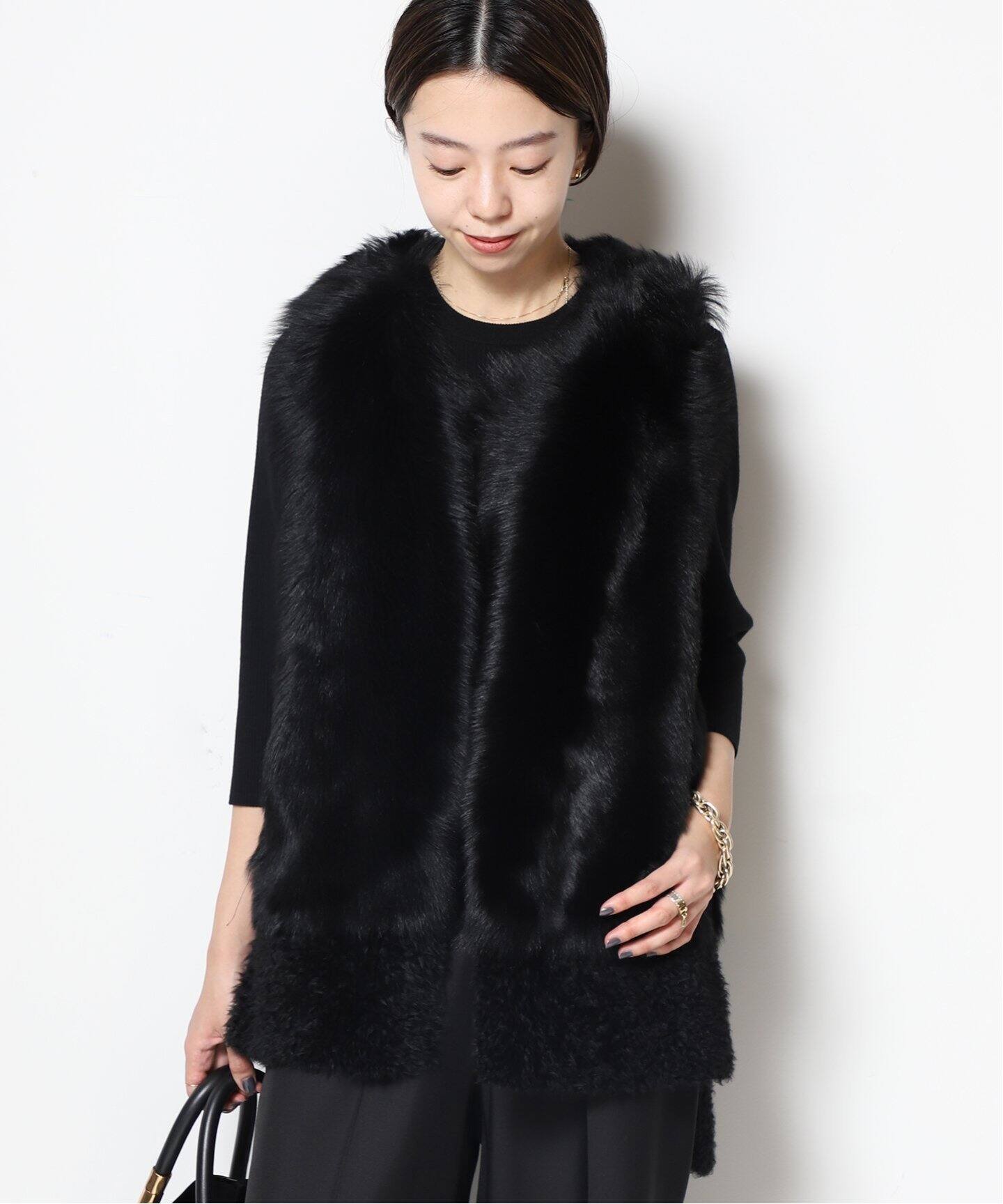 KARL DONOGHUE/カールドノヒュー】LAMBSKIN ジレ（BLACK、NAVY）（ジレ  