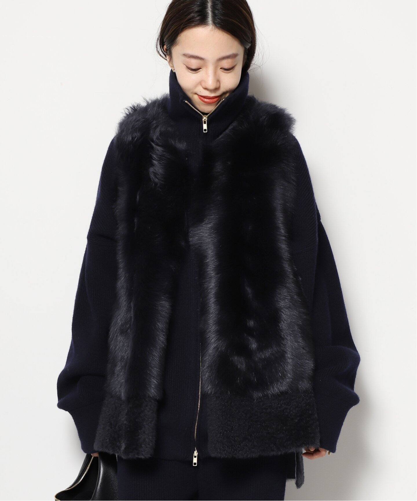 KARL DONOGHUE/カールドノヒュー】LAMBSKIN ジレ（BLACK、NAVY）（ジレ 