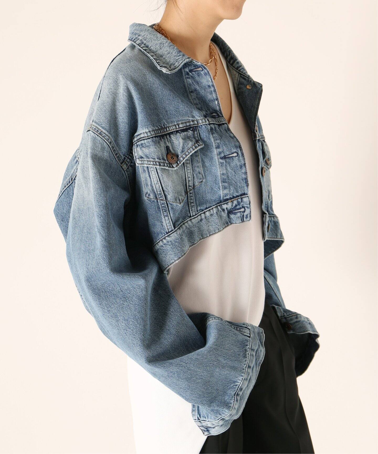 3X1/スリーバイワン】GINA DENIM SHORT ジャケット（デニムジャケット 